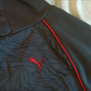 Puma Gray and Red Boys Hoodie XL